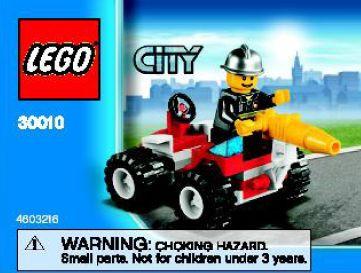 LEGO Set-Fire Chief (Polybag)-Town / City / Fire-30010-1-Creative Brick Builders